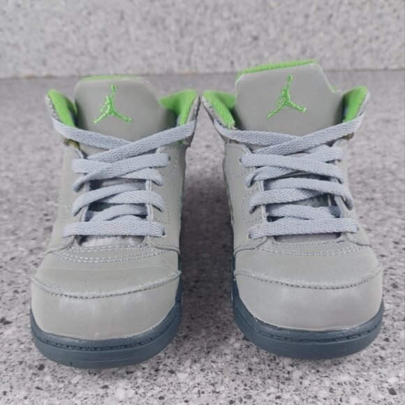Nike Air Jordan 5 Retro Gray Toddler Reflective Sneakers Size 7C Shoes - Picture 3 of 7